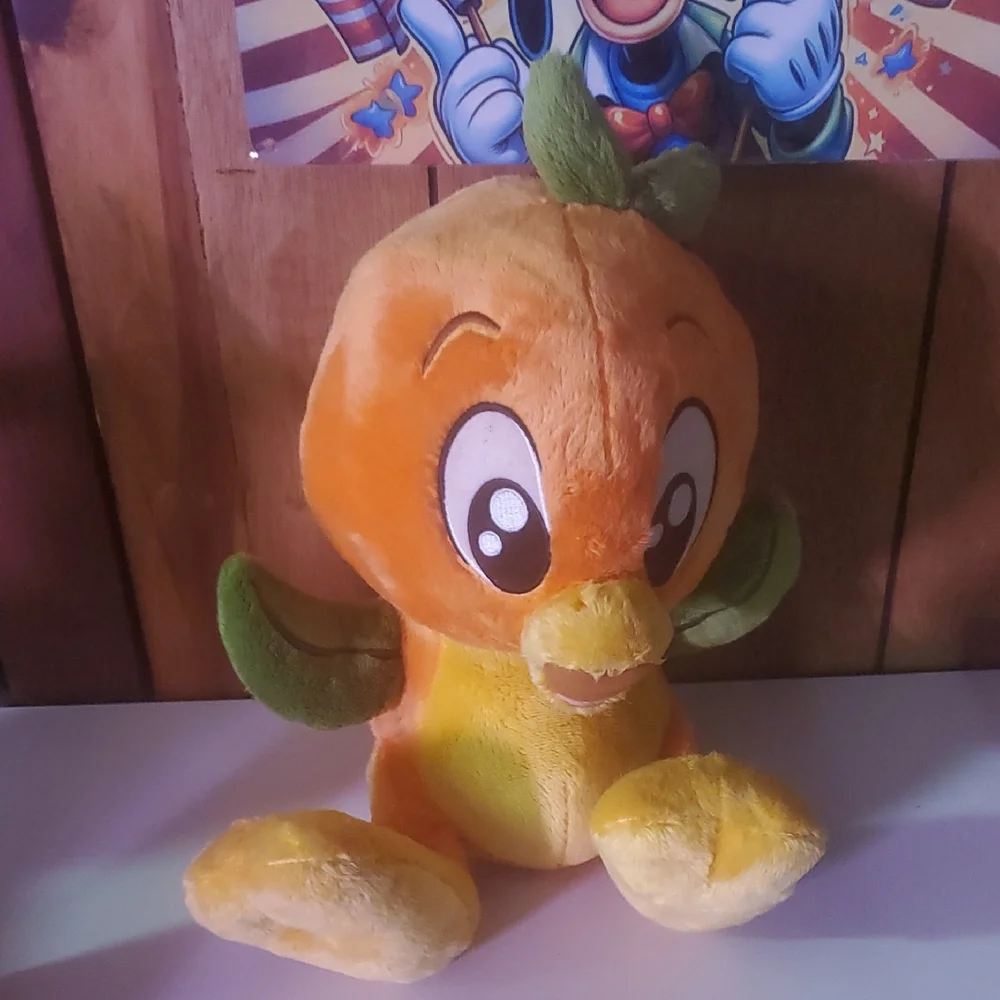 Orange and Green Plush Bird Toy